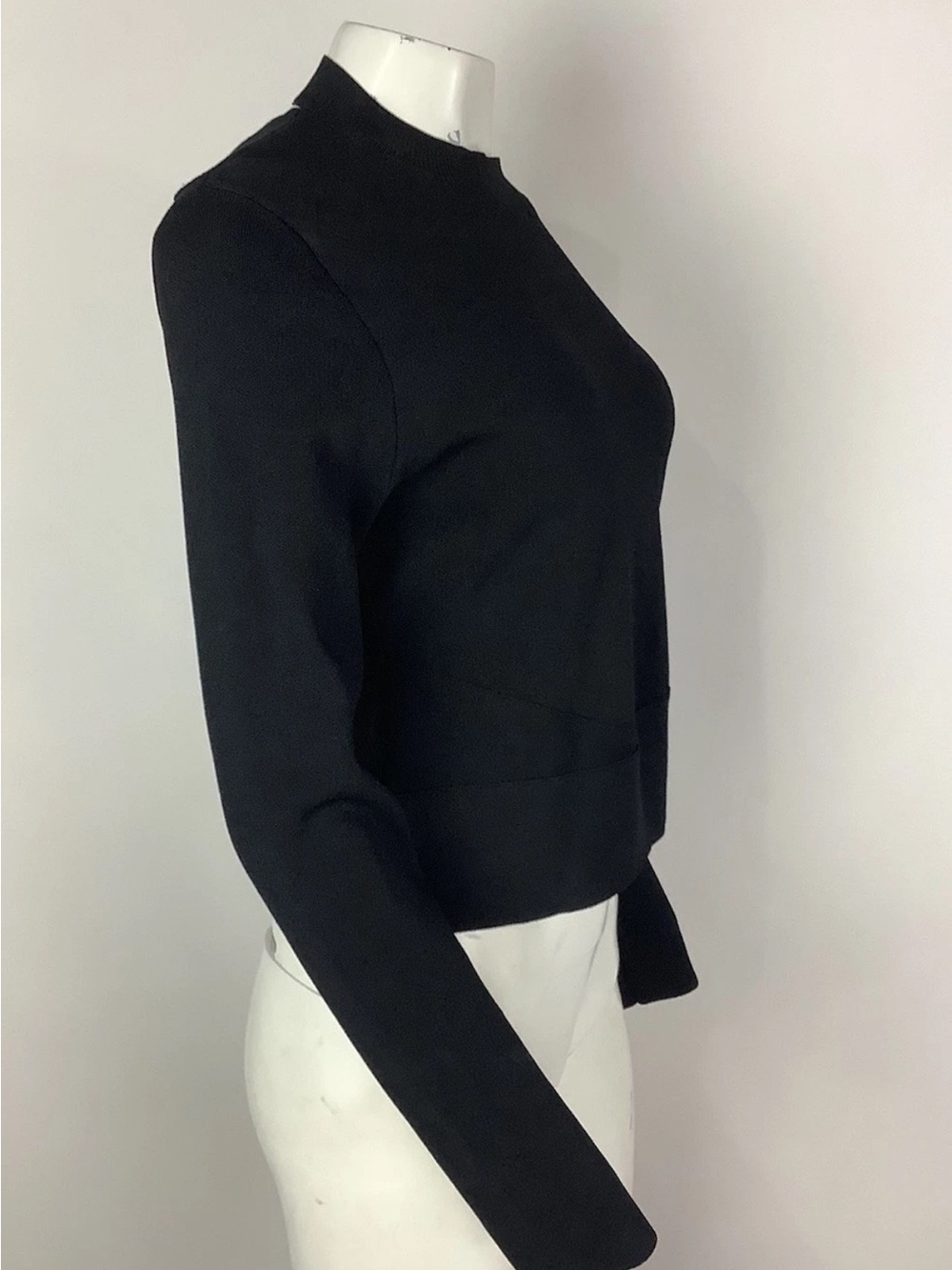 NWT Rachel Roy Sz XL Stretchy Open Crossback Avent Garde Look Sweater Black - Picture 3 of 6